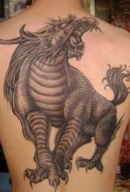 Puno sa mabangis nga unicorn nga sumbanan sa tattoo