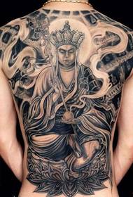 Yakazara kumashure kweTang Sanzang pato tattoo mufananidzo