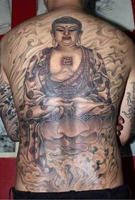 Statuia lui Buddha cu spatele complet masculin