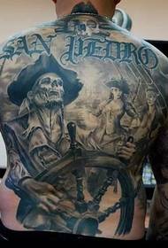 Аяқ астындағы әдемі капитанның татуировкасы