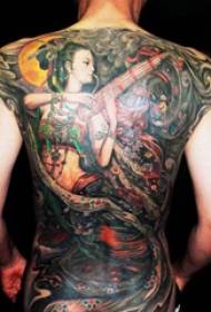 Дуньхуан-фейт тіліндегі қытай стиліндегі тату-сурет