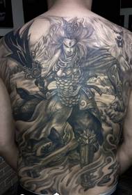 Erlang Mulungu wodzaza ndi tattoo yakumlengalenga