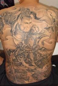 Dominerande full av Qitian Dasheng Sun Wukong tatuering