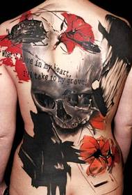 Is é an patrún uilig uiscedhath an phearsantacht tattoo an-fhiáin