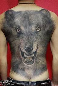 ຮູບແບບ tattoo ຫົວ wolf ເຕັມຮູບແບບ
