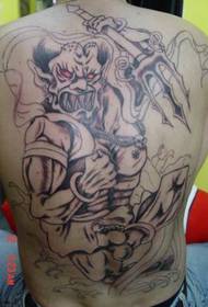 Folsleine-backed nachtklean tattoo