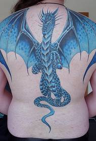 un tatuaggio drago sulla personalità posteriore