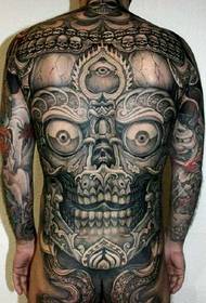 Model de tatuaj bala din spate complet