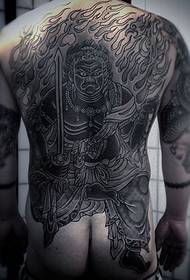 Plein de tatouage gris noir méconnaissable Ming Wang