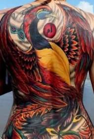 Gruppo femminile di bellissime immagini di tatuaggi sulla schiena