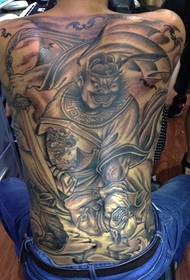 Classic full back bell tattoo personality domineering