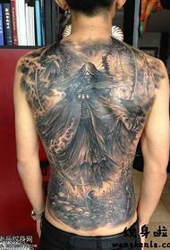 Helt rygg cool tatuering design