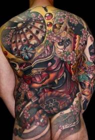 Modello tatuaggio tatuaggio demone malvagio giapponese giapponese