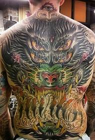 Zoo nkauj hnyav-xim xim tag nrho rov qab totem tattoo txawv