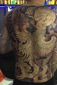 Tattoo i personalizuar me tatuazhe të plotë për burra me mbivendosje