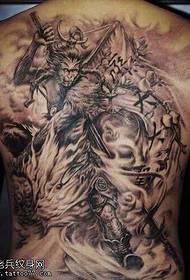 Potpuni borac koji se bori protiv Buddha uzorka tetovaže