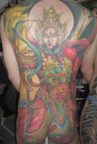 Tae matotoru Erlang Shenjun tattoo i runga i te tuara