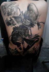 Beau motif de tatouage Sun Wukong intégral