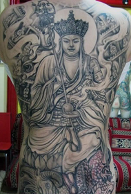 Illustrazione di tatuatu di mudellu di Tang Sanzang