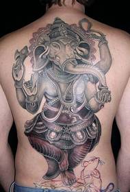 Домінує татуювання повного спини бога