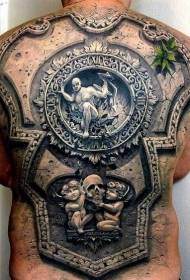 Modellu di tatuatu di petra 3D completamente realisticu