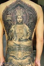 Ang bug-os nga likod sa pattern sa tattoo sa grotto buddha