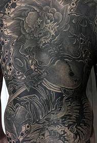 Σούπερ αυτοκόλλητο πίσω μαύρο και άσπρο μοτίβο τοτέμ τατουάζ προσωπικότητας