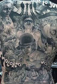 Pèsonalize pòtrè tatoo plen nan style Ewopeyen yo ak Ameriken an