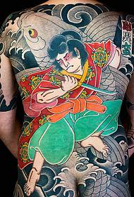 ຮູບແບບ tattoo ຍີ່ປຸ່ນ totem ເຕັມຮູບແບບ