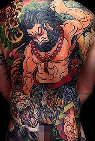 Model complet de tatuaj tip tigru Wusong cu spatele complet