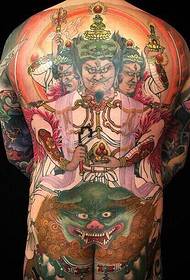 Tatuaggio di tatuaggio di totem di ritornu salvaticu in pienu colore