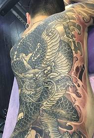 Wild slinging Dragon's tatuering