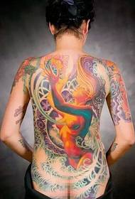 Mná salach ar ais tattoo iomlán
