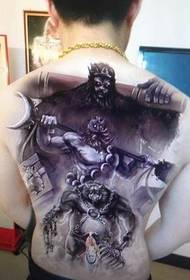 Шаблон татуировки западного героя World of Warcraft