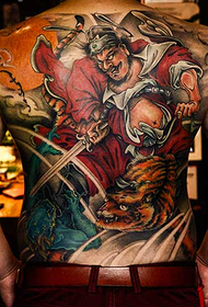 Traditionell grousst Bild voller Klacken an Tattooen