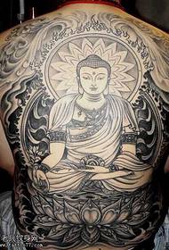 Ang bug-os nga kahimtang sa likod nga Buddha nga sumbanan sa tattoo
