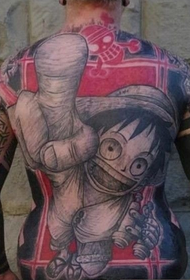 Toe faʻataʻoto le lanu Tasi le Luffy Tattoo