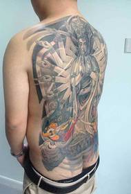 Kumanaan gacmeed tattoo Guanyin ayaa jawiga ka buuxa