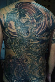 Full av dominerande Qitian Dasheng Sun Wukong-tatuering