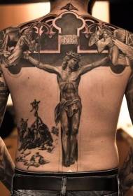 Tilbage er Jesus spikret til tatoveringsmønsteret på tværs