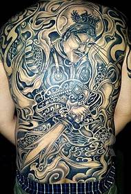 Visiškai palaikomas dominuojantis kietas Erlango dievo tatuiruotės modelis