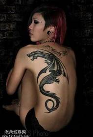 Cikakken tsarin tattoo dragon mai cikakken hankali