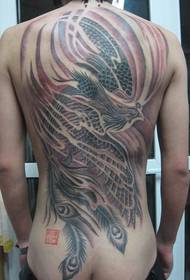 Phoenix-tatoeage vol sfeer