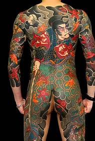 Verschidde japanesch traditionell voll Faarf Tattoo Designs