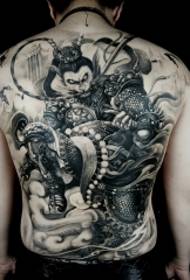 Da Tian Temple dominues Monkey King full model tatuazhi mbrapa