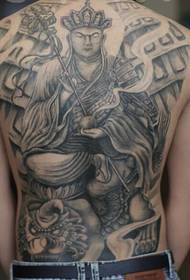 Helt bak Tang Sanzang tatovering