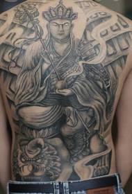 Tatuaggio Tang Sanzang a schiena piena