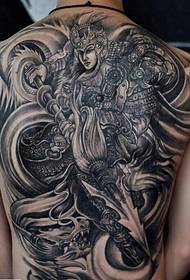Ipateni yokubuyela emuva ye-Zhao Zilong tattoo