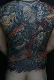 Pilna dominuojančios Qitian Dasheng Sun Wukong tatuiruotės