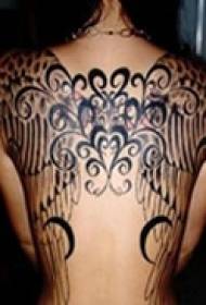 Imagem de tatuagem de totem de tatuagem nas costas completa